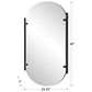 Salt & Light Bracket Wall Mirror in Black, , large