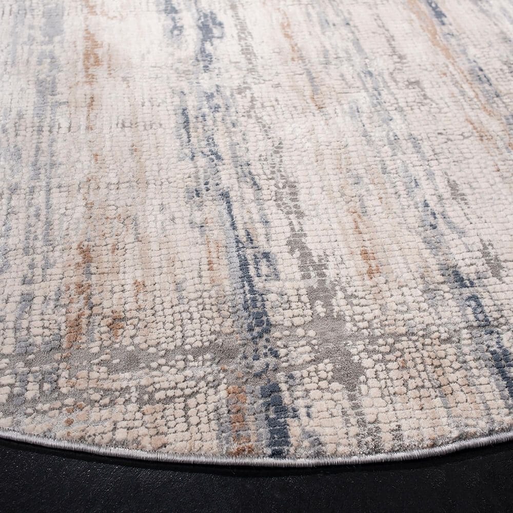 Safavieh Invista 6&#39;7&quot; Round Cream and Grey Area Rug, , large