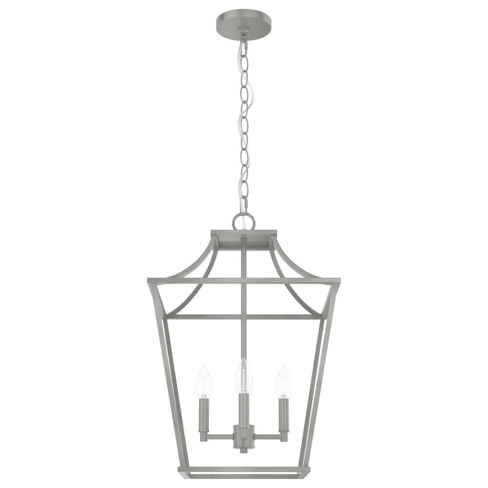 Hunter Laurel Ridge 15" 4-Light Lantern Pendant in Brushed Nickel, , large