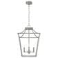 Hunter Laurel Ridge 15" 4-Light Lantern Pendant in Brushed Nickel, , large
