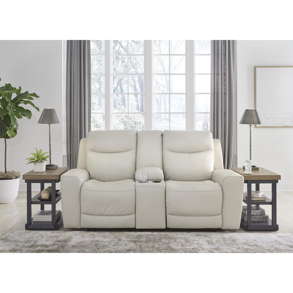 Ashley Mindanao Power Reclining Loveseat in Coconut, , large