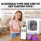 AOSEED X-Maker Joy Kids 3D AI Printer with 4 Filaments and Toy Pack in White, , large