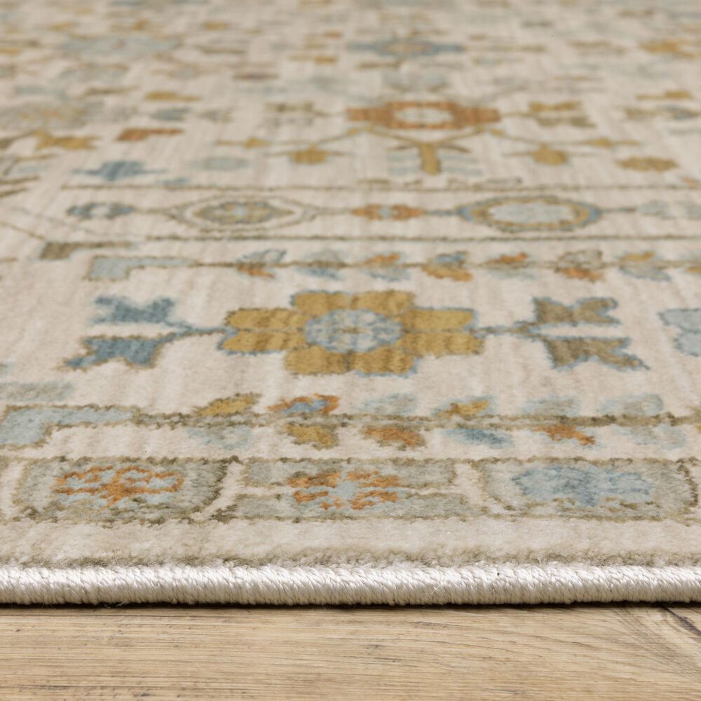 Oriental Weavers Maeve Ivory and Blue 3&#39;3&quot; x 5&#39; Area Rug, , large