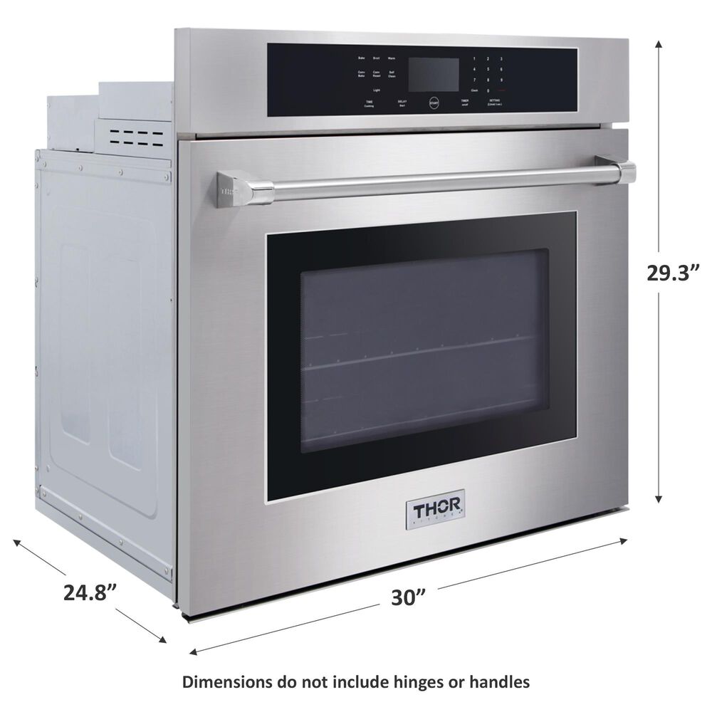 Thor Kitchen 30&quot; Professional Self-Cleaning Electric Wall Oven in Stainless Steel, , large
