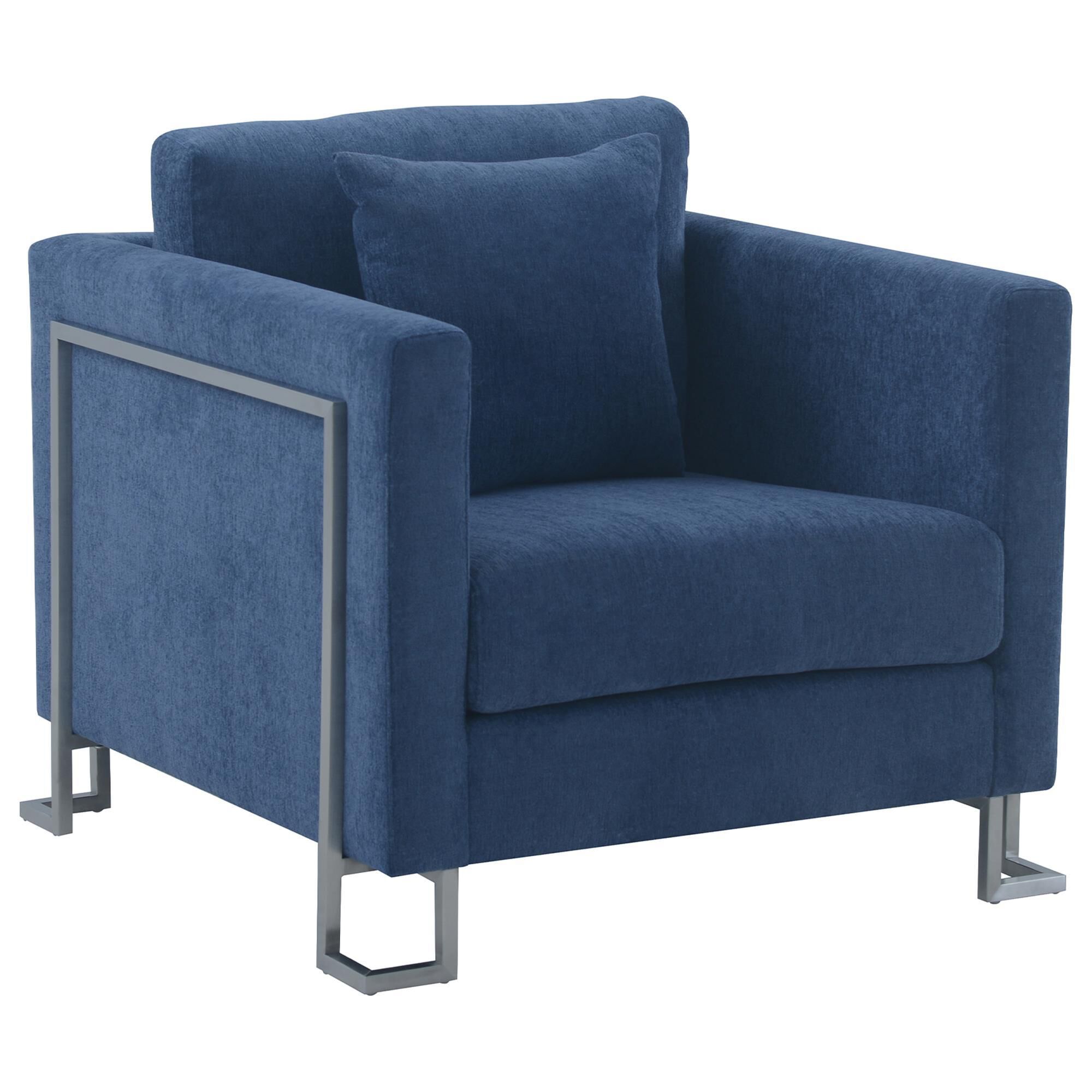 Steel blue accent best sale chair