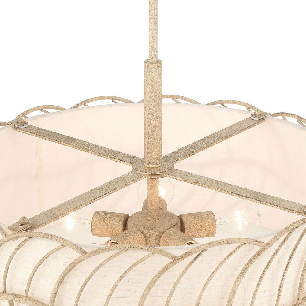 Golden Lighting Simbolo 5-Light Pendant in Almond, , large