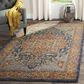 Safavieh Evoke EVK275C-10 10" x 14" Blue and Orange Area Rug, , large