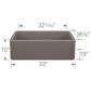 Blanco Ikon 33" Apron Single Bowl Kitchen Sink in Volcano Gray, , large