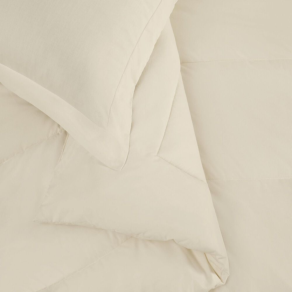 Pem America 3-Piece Solid Percale Full/Queen Comforter Set in Chalk, , large