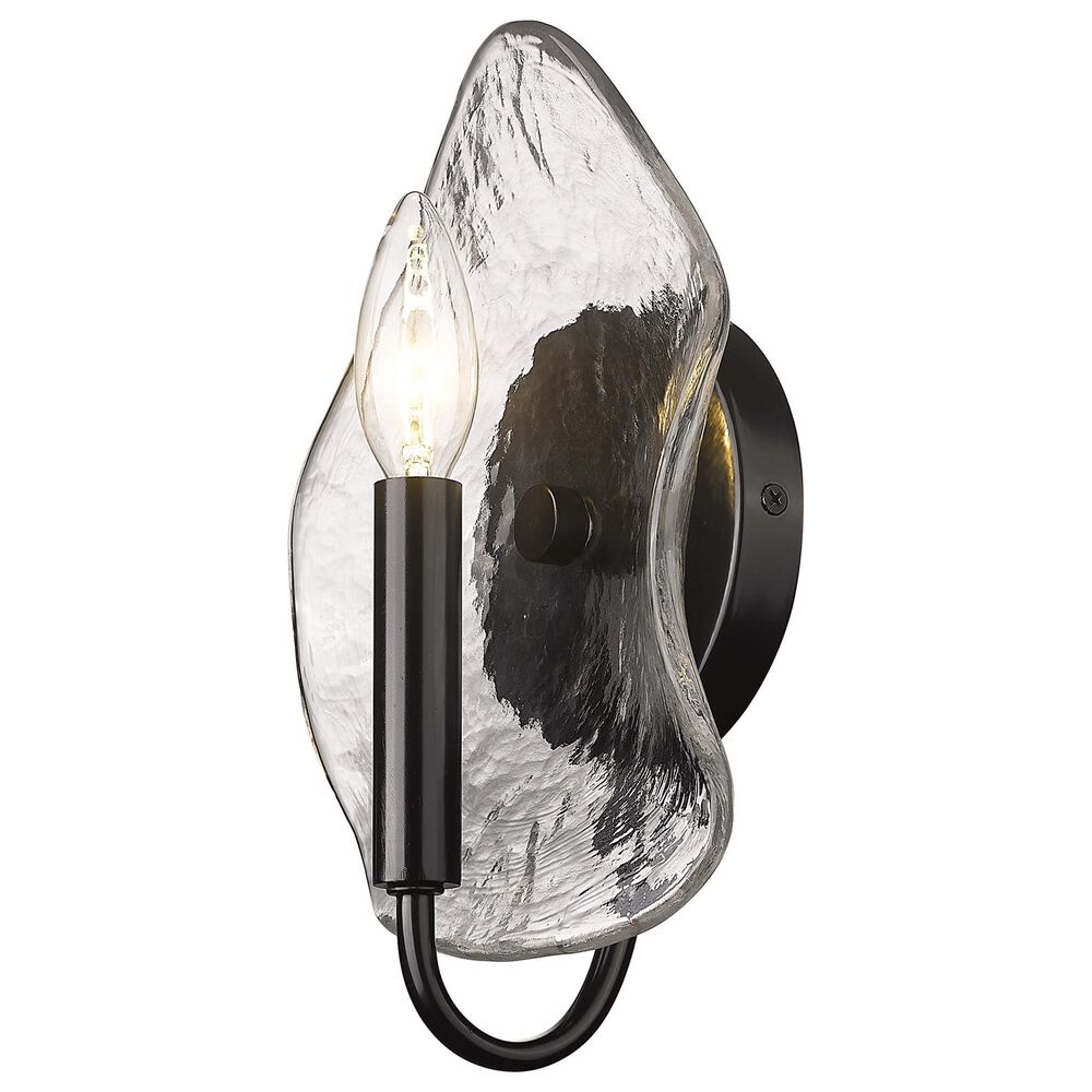 Golden Lighting Samara 1-Light Wall Sconce in Matte Black, , large