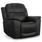 Flexsteel Crew 3-Piece Power Reclining Living Room Set in Raven Black, , large