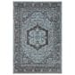Loloi II Odette 9"2" Round Sky and Charcoal Area Rug, , large
