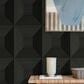 NextWall Quadrant Geo 216" x 27" Peel and Stick Wallpaper in Blacksmith, , large