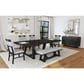 Mayberry Hill Transcend Dining Table with 22" Leaf in Charcoal - Table Only, , large
