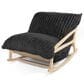 Jaxx Saxx Mondo Fur Bean Bag Rocking Chair in Black, , large