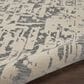 Nourison Silk Shadows 2" x 3" Ivory and Grey Area Rug, , large
