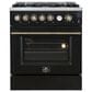 Forno Giovanni 30" Freestanding Gas Range in Black, , large