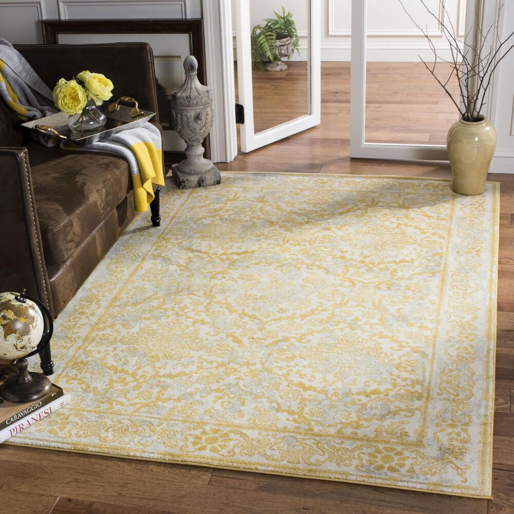Safavieh Evoke EVK242S 10&#39; x 14&#39; Ivory and Gold Area Rug, , large