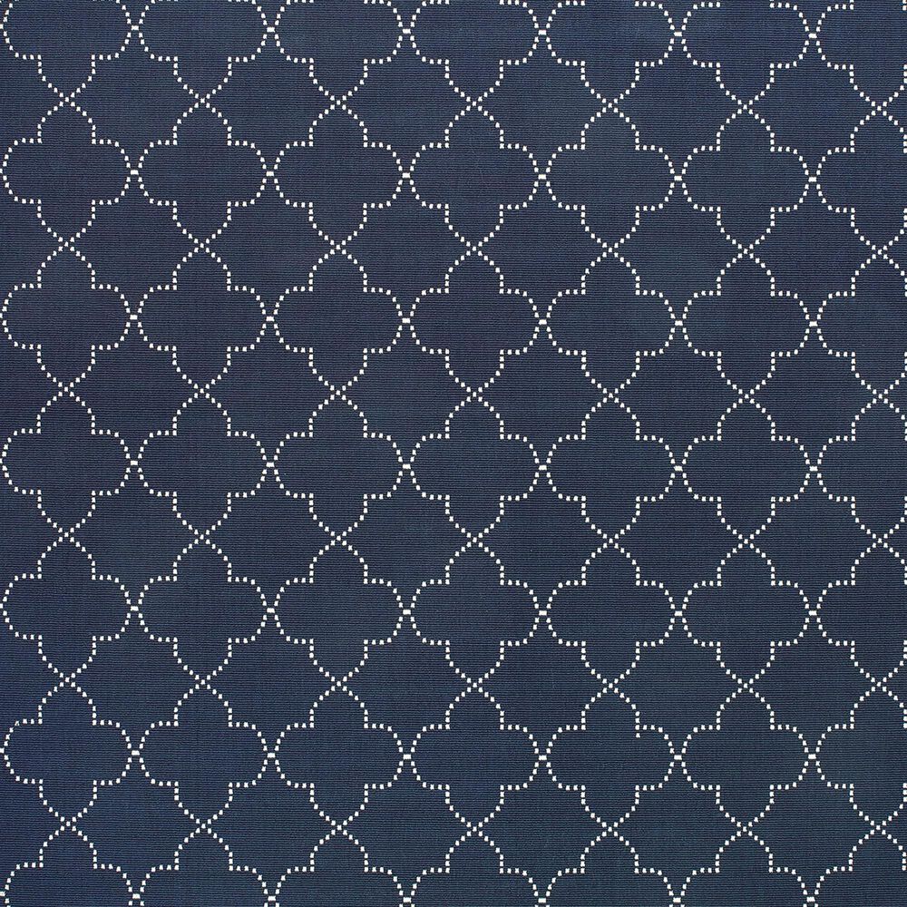 Oriental Weavers Marina 6025P 7&#39;10&quot; Round Navy and Ivory Area Rug, , large