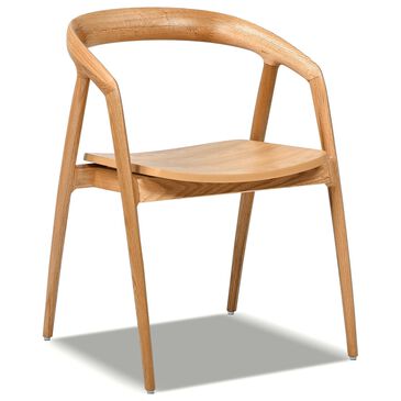 Jennifer Taylor Home Simeon Arm Chair in Warm Natural Brown, , large