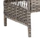 Hearth and Haven Patio Wicker Ottoman with Widened Armrest in Blue (Set of 2), , large