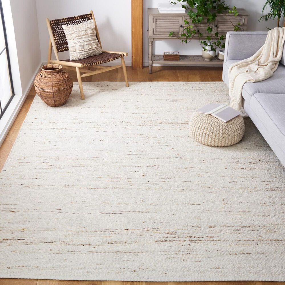 Safavieh Natura NAT330A 9&#39; x 12&#39; Ivory and Light Grey Area Rug, , large
