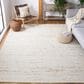 Safavieh Natura NAT330A 9" x 12" Ivory and Light Grey Area Rug, , large