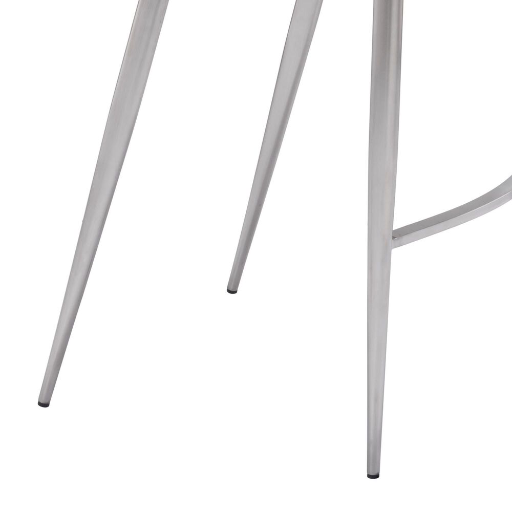 Zuo Modern Magnus Bar Stool in Gray and Silver &#40;Set of 2&#41;, , large