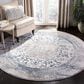 Safavieh Invista Traditional 6"7" Round Grey and Blue Area Rug, , large