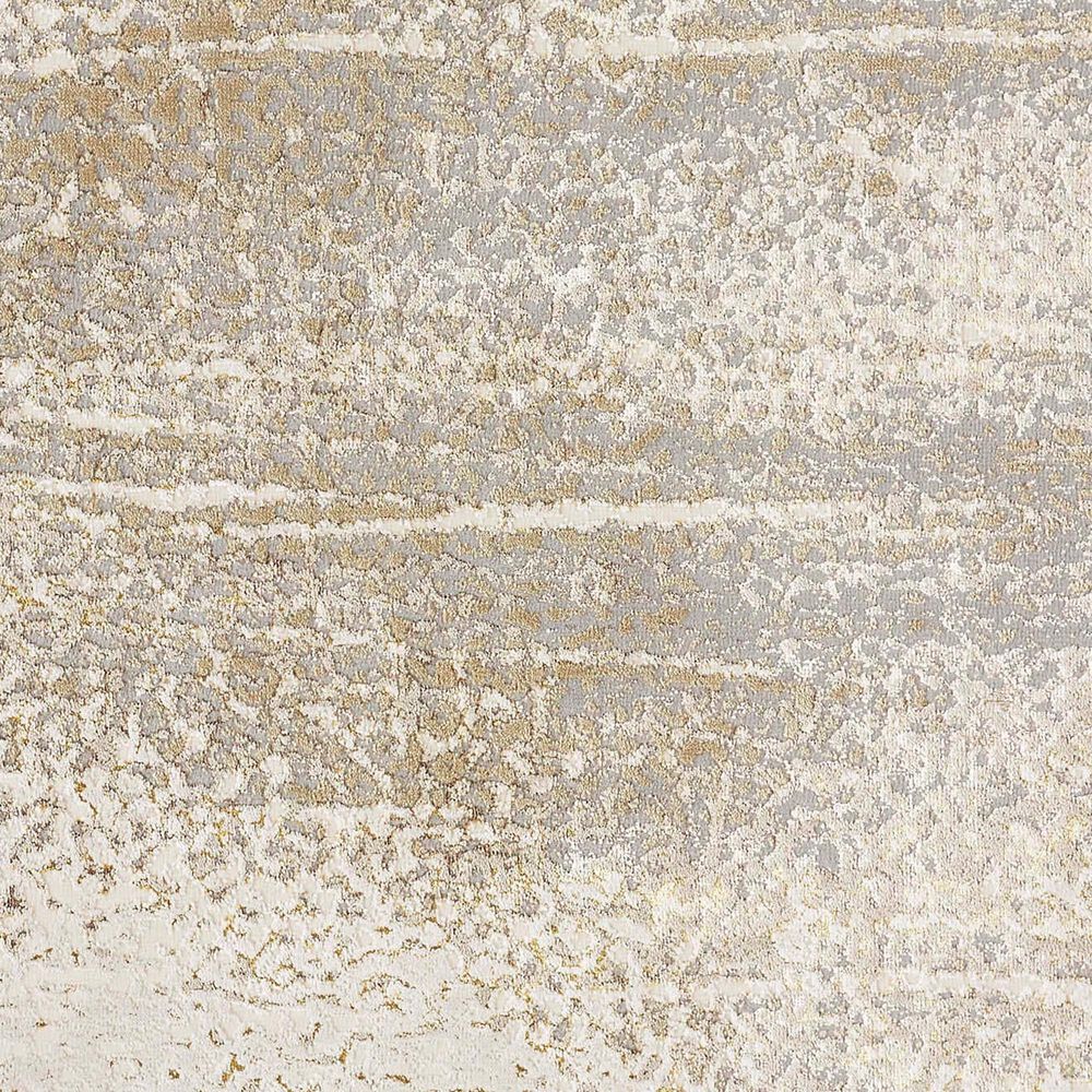 Feizy Aura 3739F 3&#39;11&quot; x 6&#39; Ivory and Gold Area Rug, , large