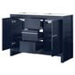 Lexora Home Lafarre 48" Double Bathroom Vanity in Navy Blue with 2 cm White Quartz Top and Rectangular Sinks, , large