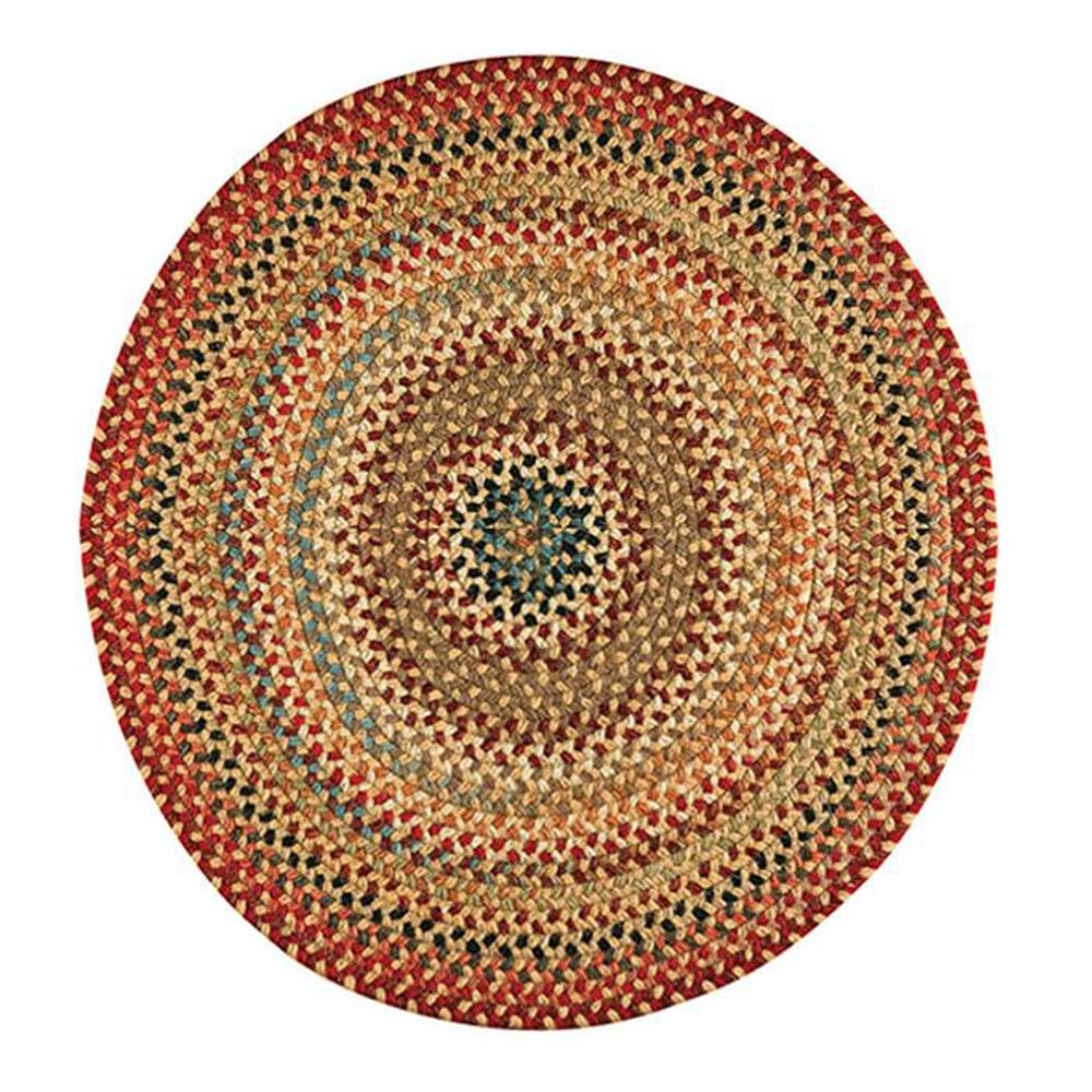 Capel Americana 0346-100 7'6" Light Gold Round Area Rug, , large