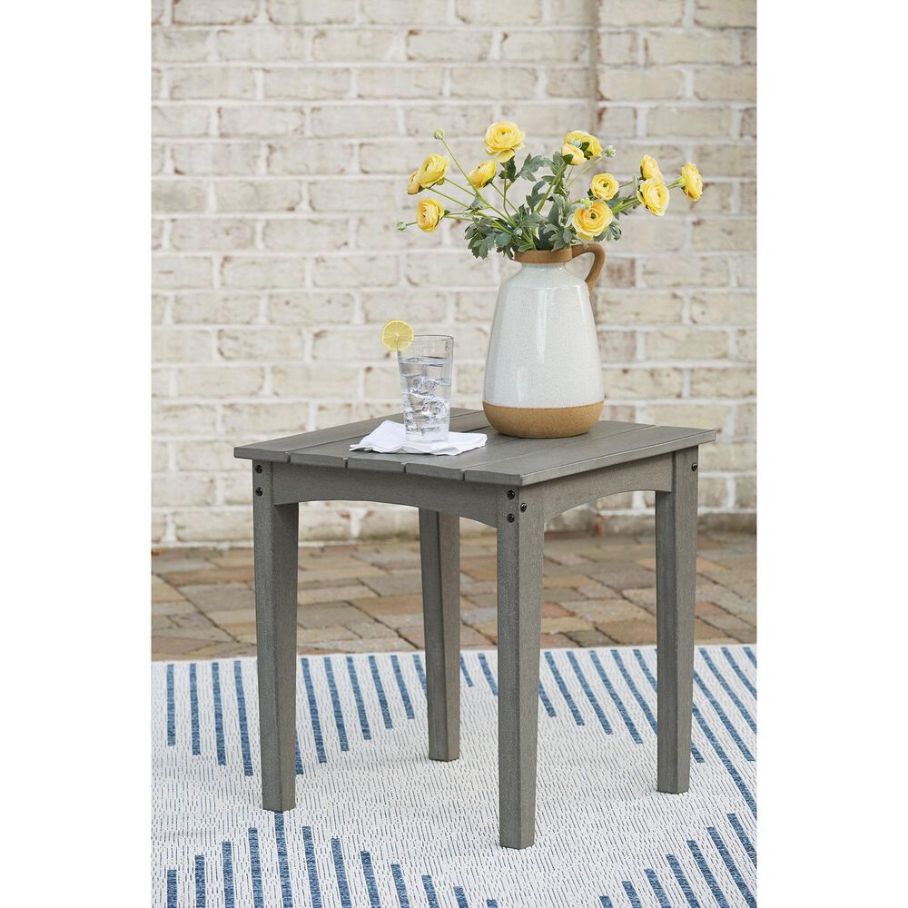 Ashley Visola Square End Table in Gray, , large