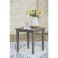 Ashley Visola Square End Table in Gray, , large
