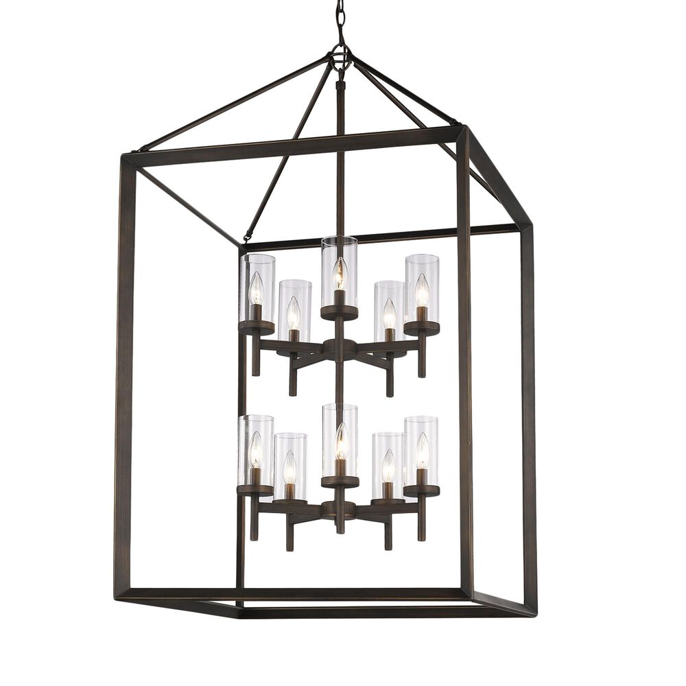 Golden Lighting Smyth 10-Light Pendant in Gunmetal Bronze, , large
