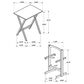 Coaster Donna 4-Piece TV Tray Table Set with Stand in Natural, , large