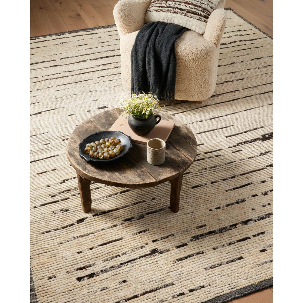 Amber Lewis x Loloi Briyana 9&#39;6&quot; x 13&#39;6&quot; Natural and Black Area Rug, , large