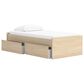 Ashley Onita Twin Platform Bed with 1 Side Storage in Natural, , large