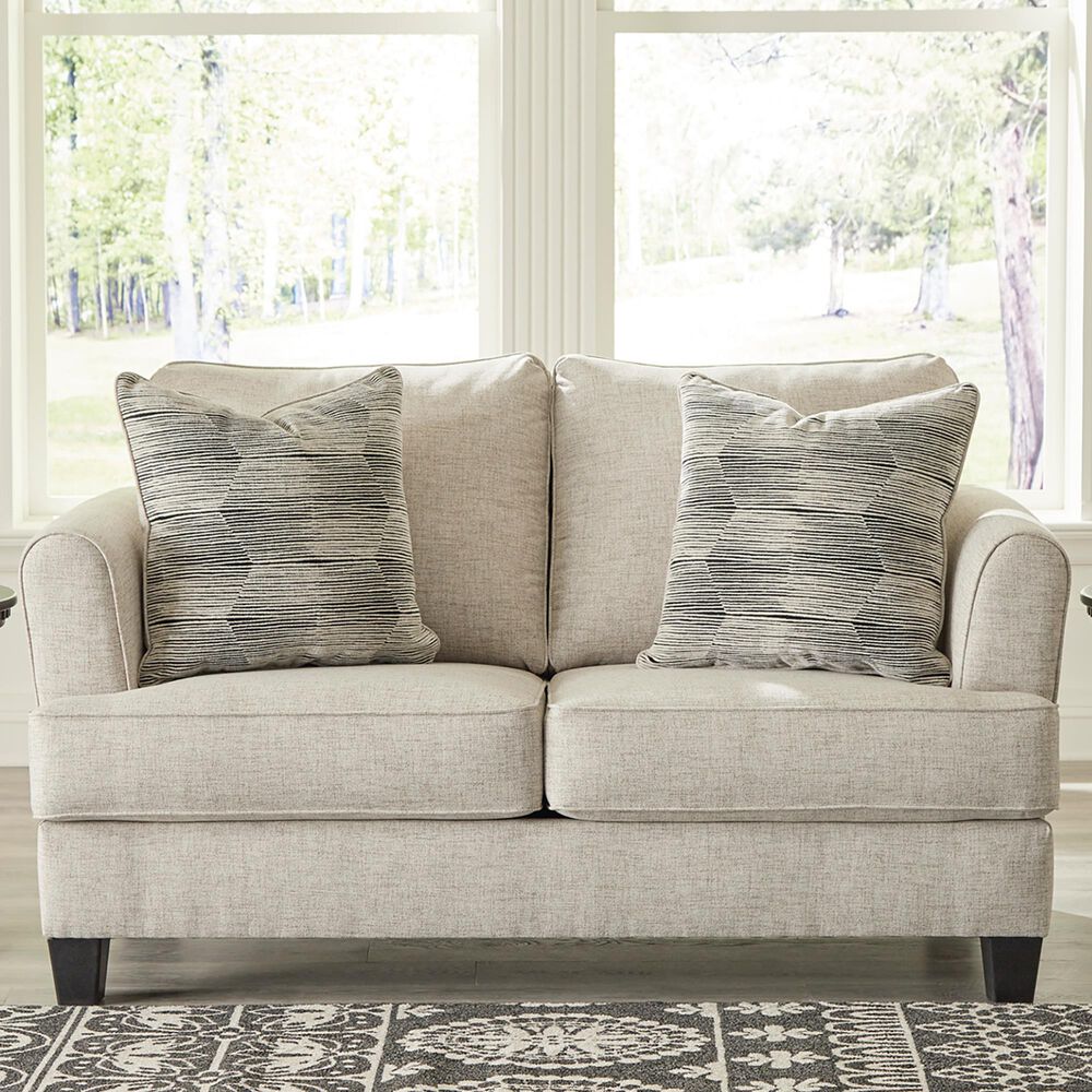 Signature Design by Ashley Callisburg Stationary Loveseat in Linen, , large