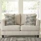 Signature Design by Ashley Callisburg Stationary Loveseat in Linen, , large