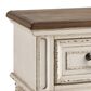 Ashley Realyn 1 Drawer Nightstand in Chipped White and Brown, , large