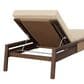 Four Hands Brio Outdoor Chaise Lounge in Ellor Beige and Stained Saddle Brown, , large