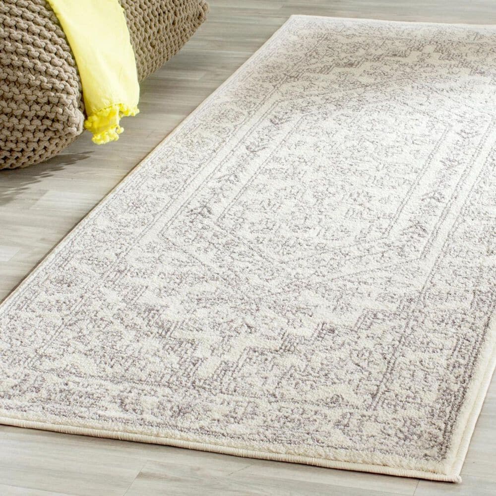 Safavieh Adirondack ADR108B-218 2&#39;6&quot; x 18&#39; Ivory/Silver Runner, , large
