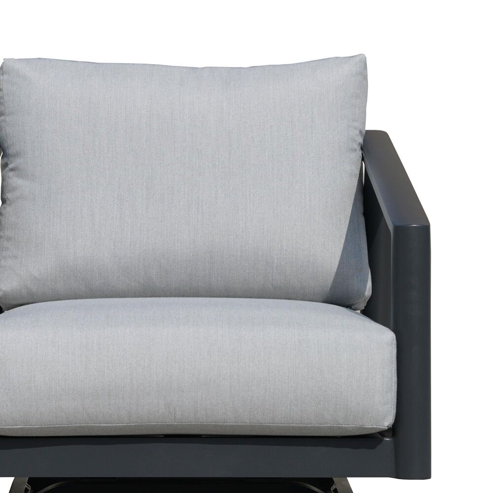 Aurelia Home Eclipse Spring Rocker with Cushions in Misty Grey, , large