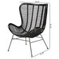 Baxton Studio Colorado Rattan Accent Chair in Black, , large
