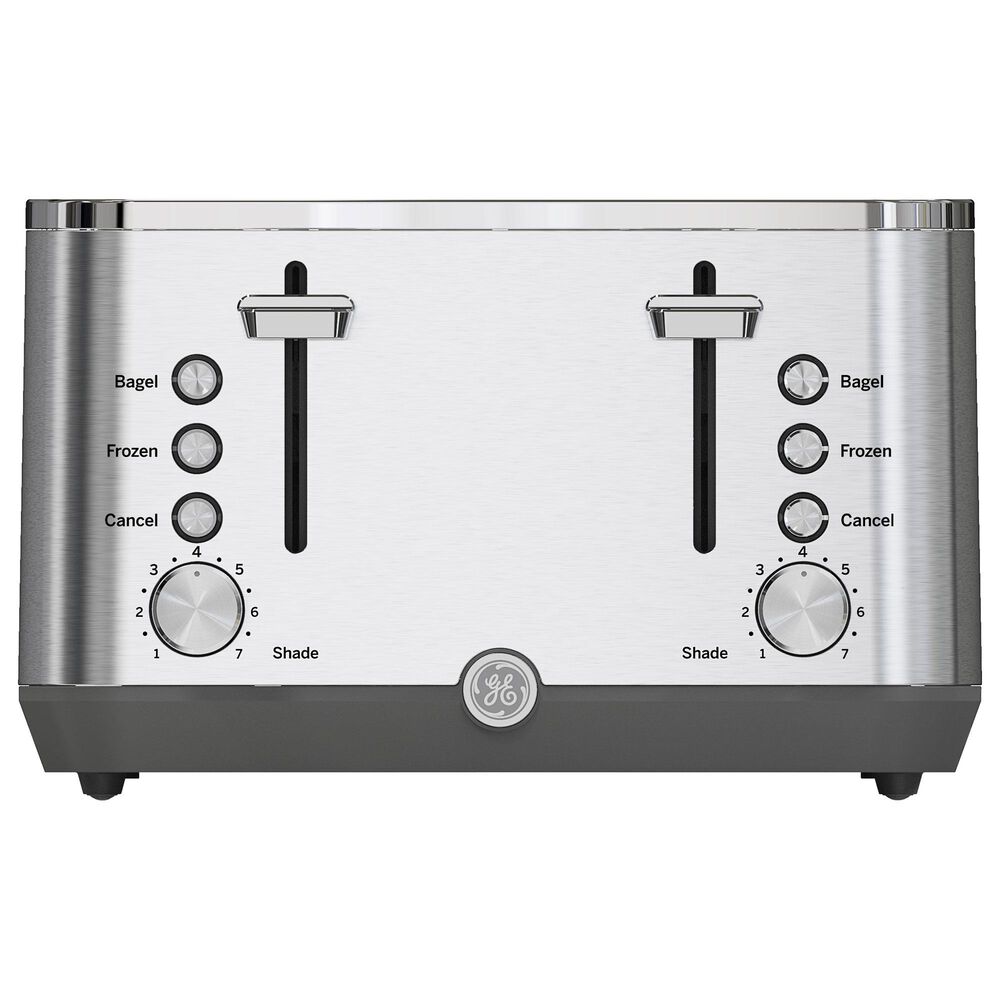 GE - 4-Slice Toaster - Stainless Steel