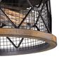 Vaxcel Bremerton 2-Light Flush Mount in Oil Rubbed Bronze and Burnished Teak, , large