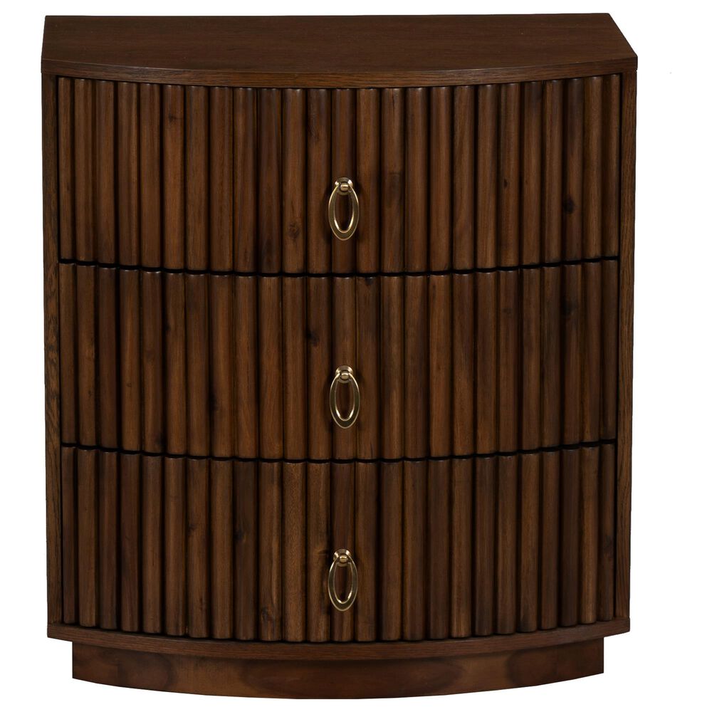 Linon Home Decor Chantel 3-Drawer Nightstand in Walnut, , large