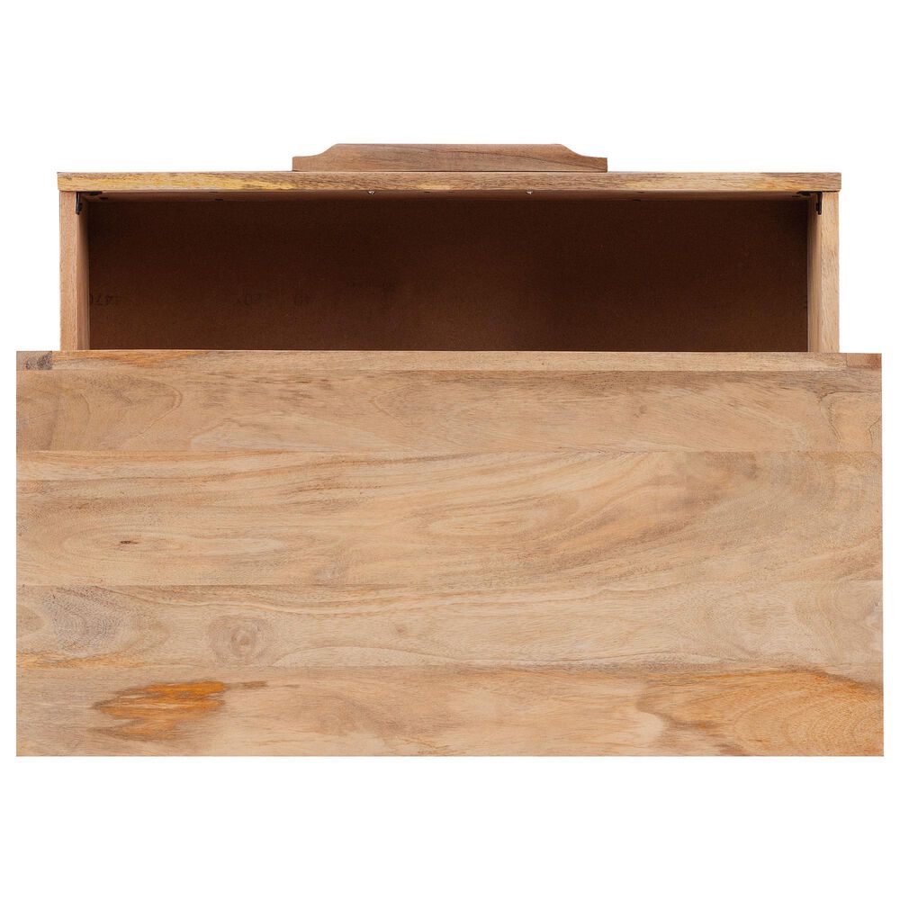 Linon Home Decor Janie 3-Drawer Cabinet in Natural and Gold, , large