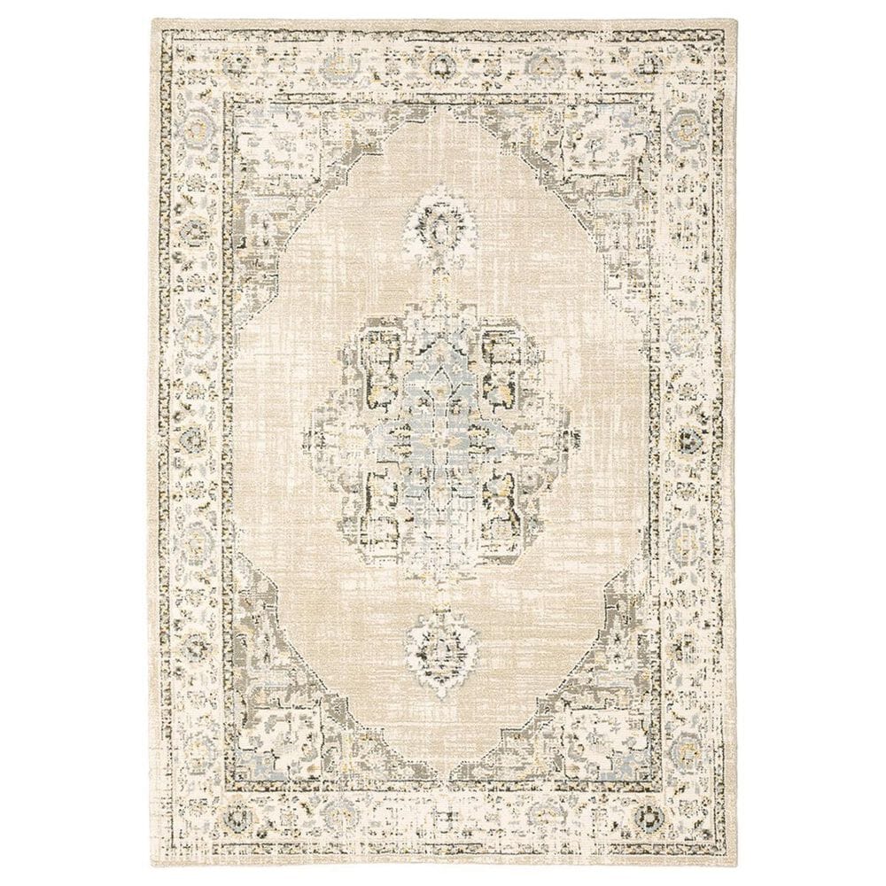 Oriental Weavers Andorra 303D 2"6" x 12" Beige Runner, , large